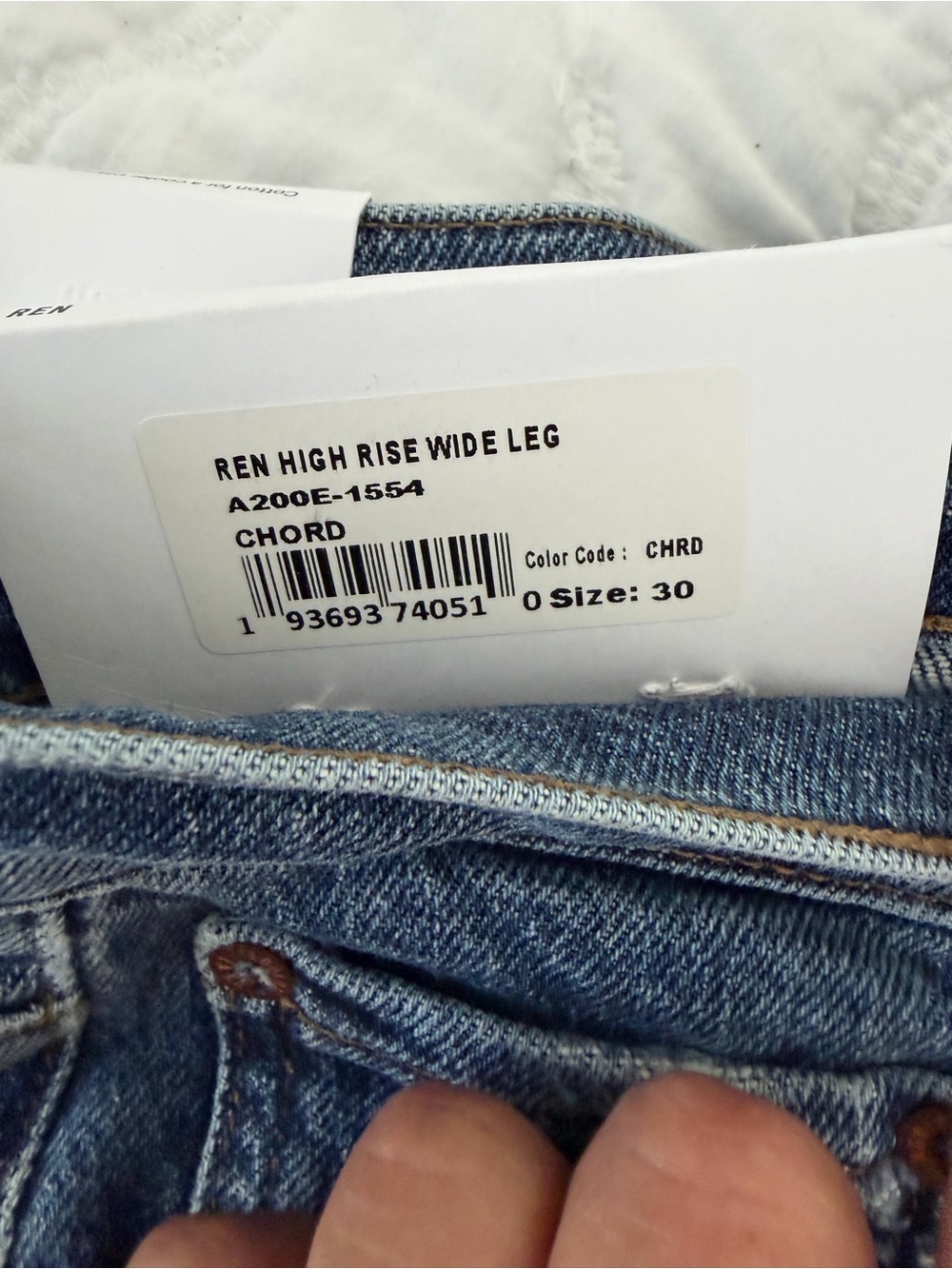 AGOLDE Ren High Rise Wide Leg Jeans - Picture 7 of 8